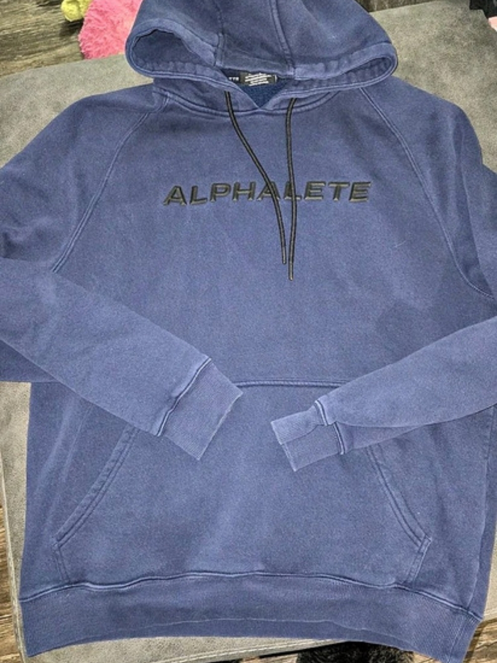 Mens Alphalete Blue Pullover Hoodie